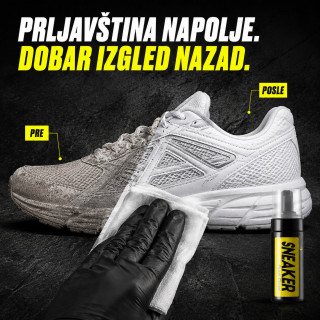 Komplet za čišćenje patika penom – četka, krpa i maramice