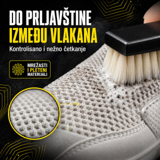 Komplet za čišćenje patika penom – četka, krpa i maramice