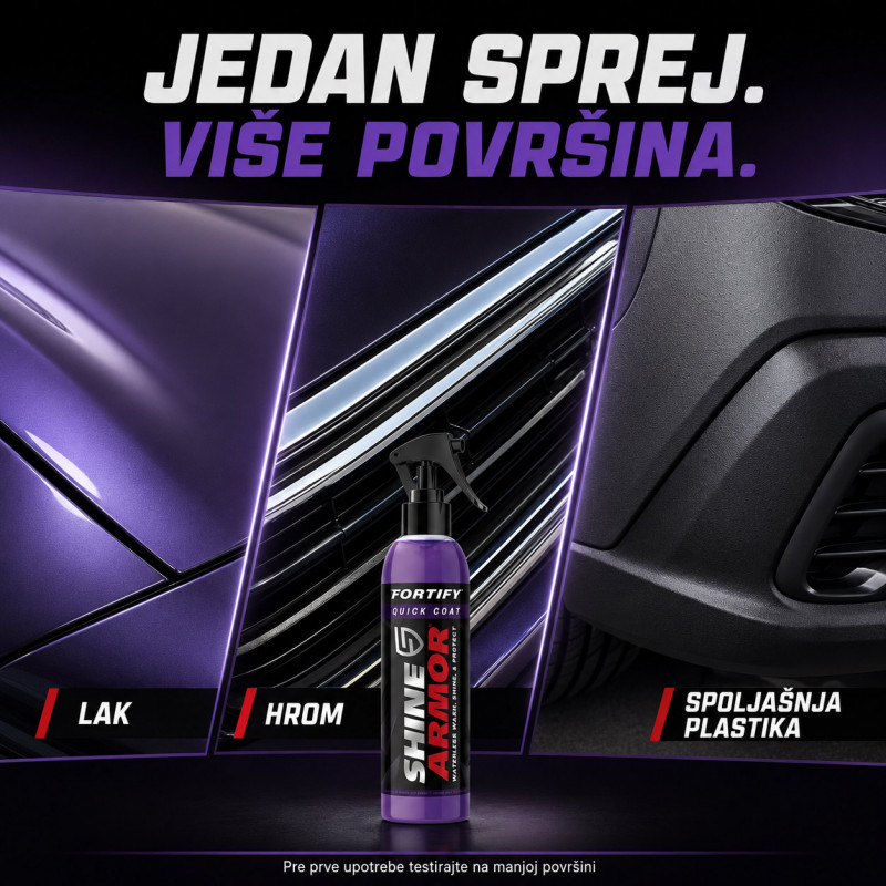 Shine Armor sprej za suvo pranje, sjaj i zaštitu automobila 236 ml