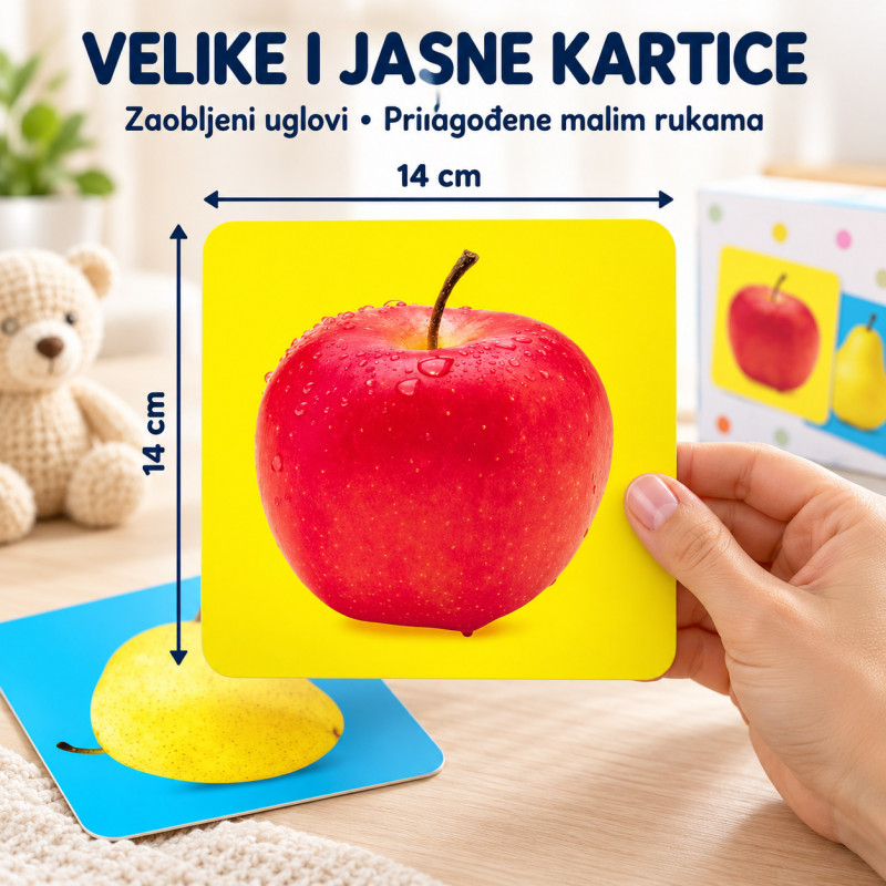 Baby Cards Level 1 – realistične kartice za prepoznavanje predmeta (3–24 meseca)