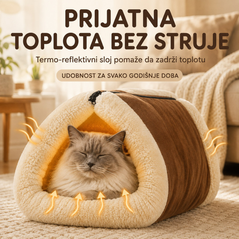 Kitty Shack 2u1 – mekana kućica i krevet za mačke