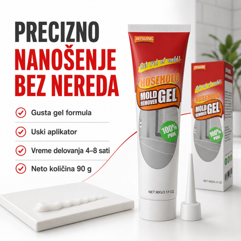 Magičan Gel za uklanjanje tragova buđi sa fuga i silikona