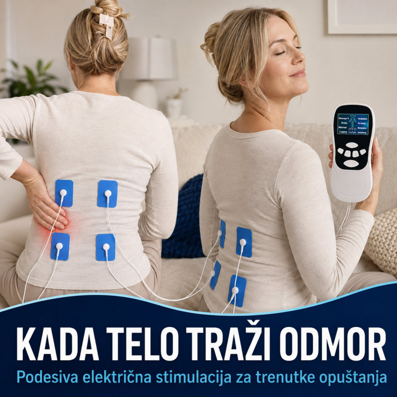 TENS EMS elektrostimulator mišića – više režima i podesiv intenzitet