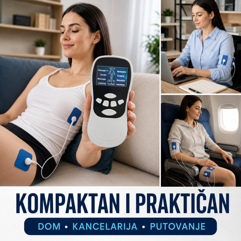 TENS EMS elektrostimulator mišića – više režima i podesiv intenzitet