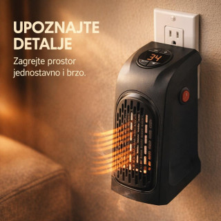 Prenosiva grejalica Handy Heater 400W sa termostatom i tajmerom