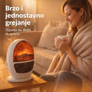 Mini Kamin - Keramička grejalica Flame Heater sa efektom plamena
