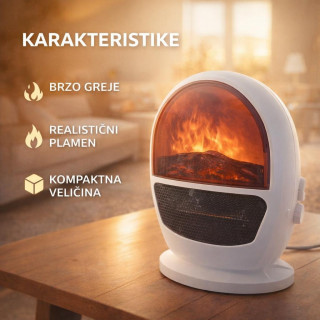 Mini Kamin - Keramička grejalica Flame Heater sa efektom plamena