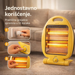 KETAO Quartz Grejalica 800W - Efikasno grejanje za vaš dom
