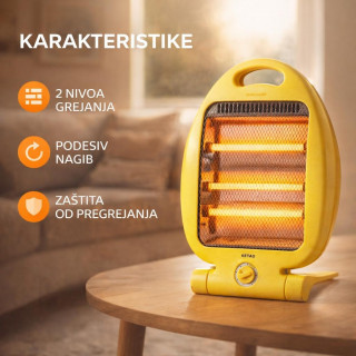 KETAO Quartz Grejalica 800W - Efikasno grejanje za vaš dom