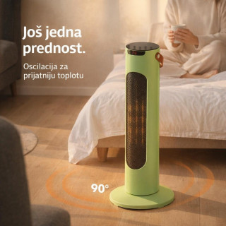 Prenosivi električni grejač 1500W sa LED displejom i dodirnim tasterima