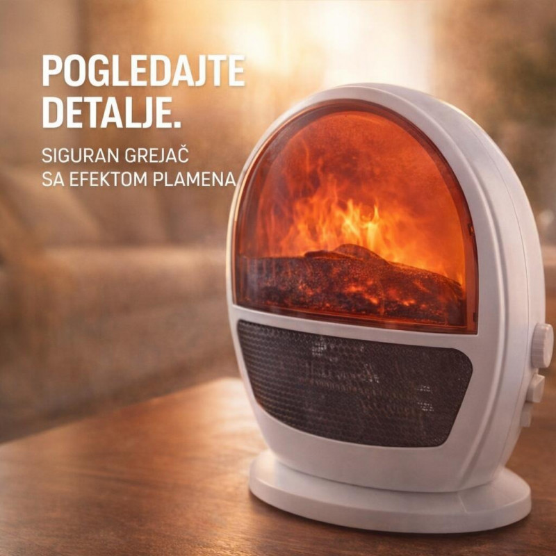 Mini Kamin - Keramička grejalica Flame Heater sa efektom plamena
