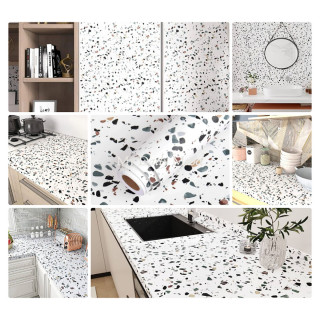 Samolepljiva Terrazzo PVC tapeta 60 cm x 1 m