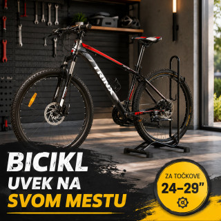 Podni stalak za bicikl 24–29” – čelični parking držač sa kukama
