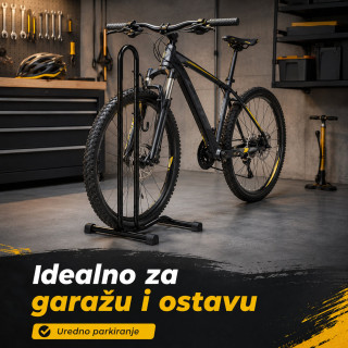 Podni stalak za bicikl 24–29” – čelični parking držač sa kukama