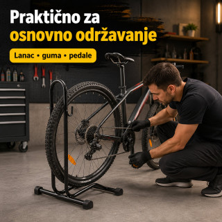 Podni stalak za bicikl 24–29” – čelični parking držač sa kukama