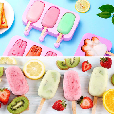 Funny ice cream - silikonska modla za sladoled u oblicima + štapićI + poklopac