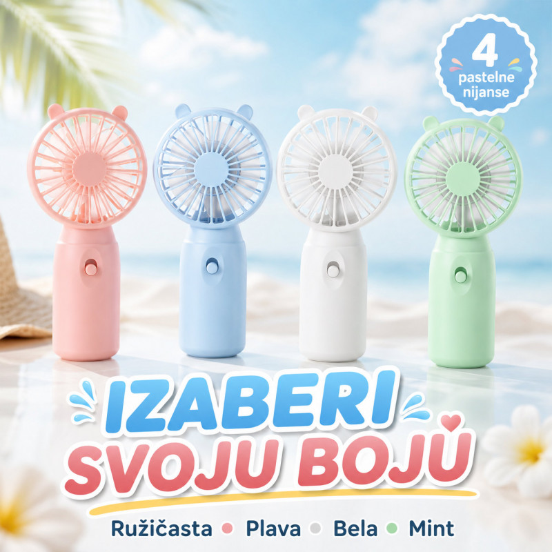 Džepni mini ventilator za rashlađivanje – osveženje u pokretu
