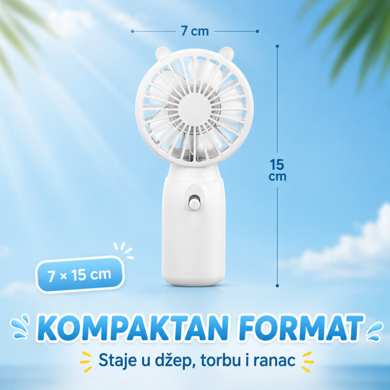 Džepni mini ventilator za rashlađivanje – osveženje u pokretu
