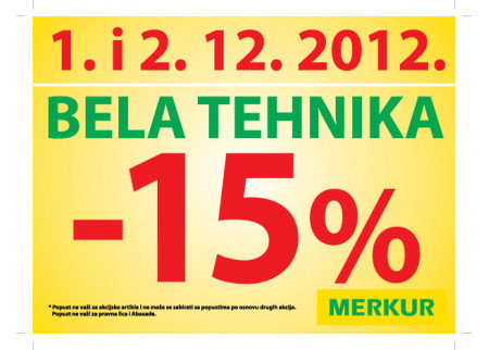 AKCIJA U  MERKURU BELA TEHNIKA
