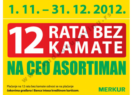 POSEBNA POGODNOST U MERKURU!