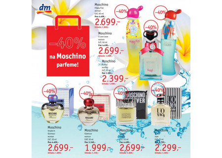 Sniženje Moschino parfema u DM-u