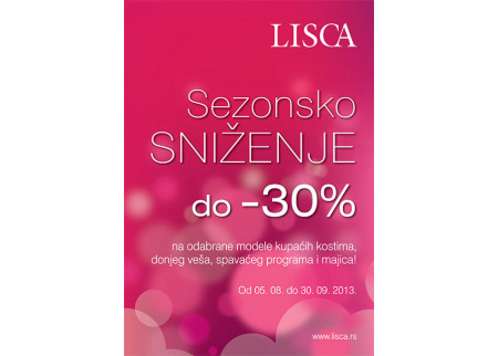 Lisca niže cene kupaćih kostima, donjeg veša...