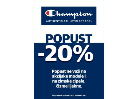 Champion popust od 20%