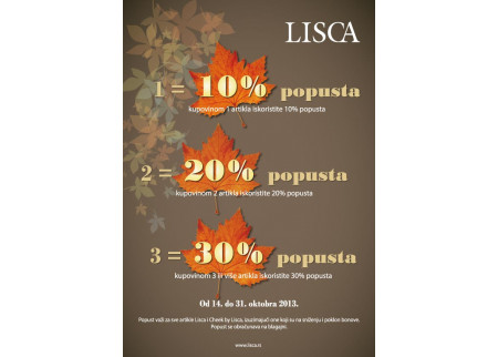 Jesenja pogodnost u Lisci!