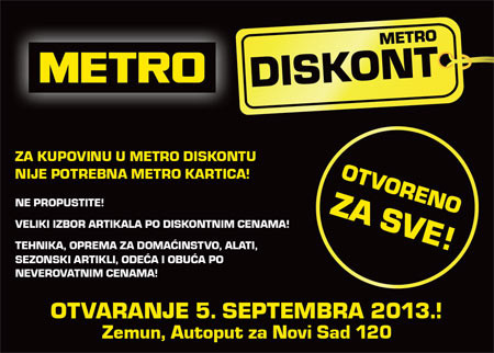 Otvara se Metro diskont prodavnica u Beogradu