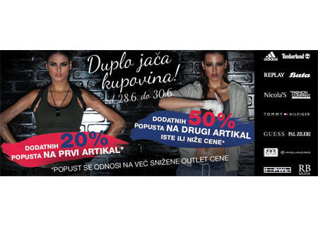 Duplo jača kupovinu u Outlet Park-u Inđija