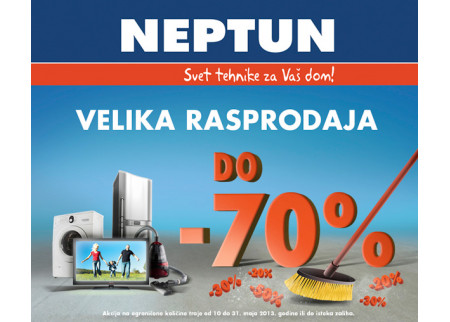 Velika rasprodaja tehnike u Neptunu do -70%