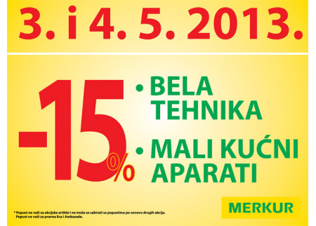 AKCIJA U  MERKURU BELA TEHNIKA I MALI KUĆNI APARATI
