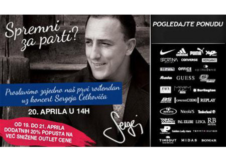Fashion Outlet park Inđija slavi prvi rođendan 20. aprila ! 