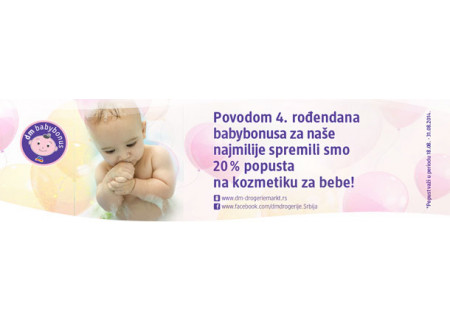 Sniženje kozmetike za bebe u dm-u