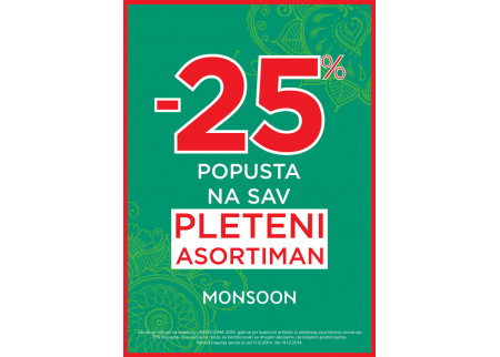 Pletenina na popustu u prodavnici Monsoon Ladies!