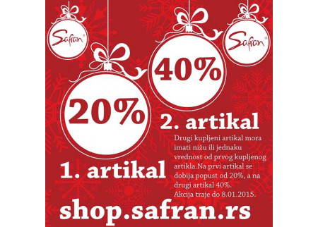 Novogodišnji popusti u Šafranu!