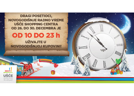 Radno vreme Ušća tokom praznika