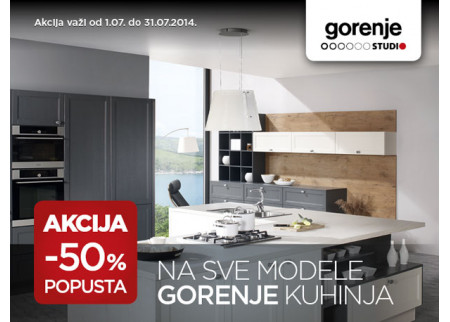 50% popusta na sve modele Gorenje kuhinja!