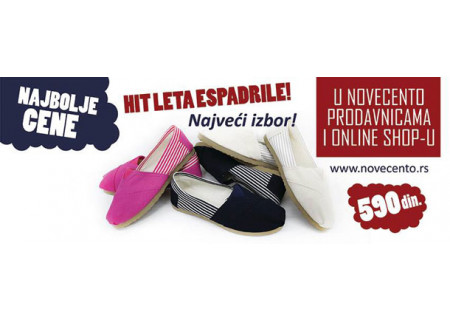 Najveći izbor letnje obuće po najpovoljnijim cenama - Novecento