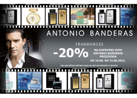 20% popusta na sve Antonio Banderas proizvode u Lilly prodavnicama