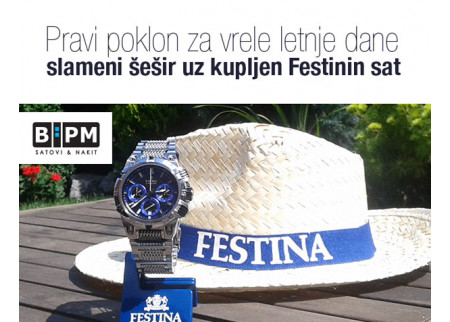 Kupite Festina sat u BPM-u, dobijate Festina šešir na poklon!