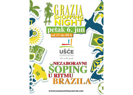 Grazia Shopping Night u Ušću - Detaljan spisak brendova