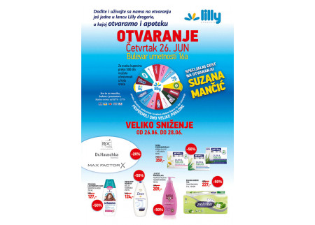 Svečano otvaranje još jedne u lancu Lilly drogerie!