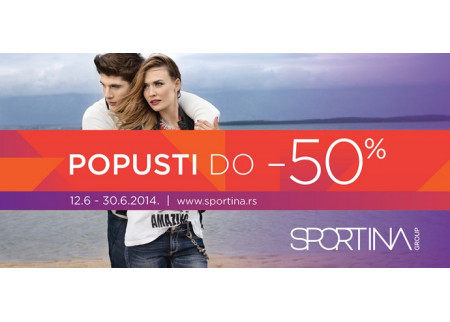 Sezonski popusti do 50% u Sportini!