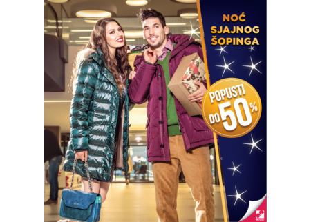 Noć sjajnog šopinga u Mercator centrima!
