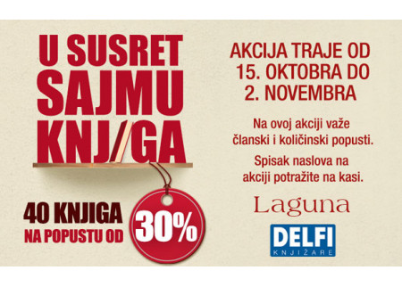 Akcija! 30% popusta na odabrane naslove u Laguni!