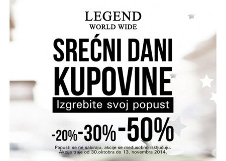Srećni dani kupovine u Legendu!