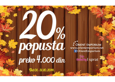 Popust u Orient Emporiumu!