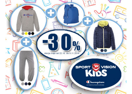 Popust u Sport Vision Kids prodavnici!