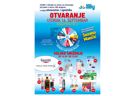 Svečano otvaranje prodavnice Lilly u Inđiji!